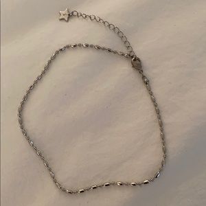 silver choker necklace